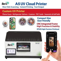 Printer UV Cerdas Mini A5 dengan Printhead DX7 untuk Bisnis Kecil Casing Ponsel