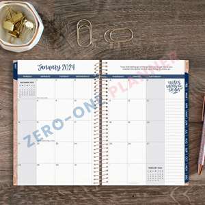 Cuaderno espiral de tapa dura con impresión personalizada A4 A5 B5 B6, libro de <span class=keywords><strong>contactos</strong></span>, <span class=keywords><strong>agenda</strong></span> planificadora de bobina de encuadernación con alambre de oro rosa individual - Product Image 6