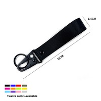 Porte-clés de moto couleur unie avec boucle bec d'aigle, pendentif de sac à dos, cordon porte-clés sans logo