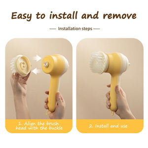 Spazzola per pulizia elettrica multifunzione 5 in 1 con spazzola elettrica per piatti magici - Product Image 6