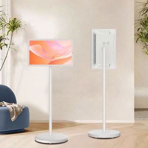 Pantalla móvil inteligente Android10 de 23,8 pulgadas, TV HD retroiluminada con LED inalámbrica portátil con gabinete blanco para reuniones de Fitness - Product Image 2