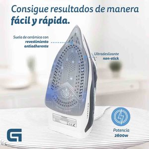 Ferro da Stiro a Vapore Grunkel 2600W con Piastra in Ceramica - Product Image 2