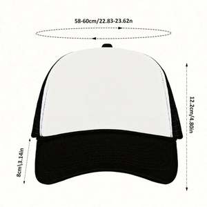 Gorra de béisbol de malla de 5 paneles con bordado 3D personalizado de alta calidad, impresión por sublimación, 100% poliéster, unisex, 29 colores disponibles - Product Image 2