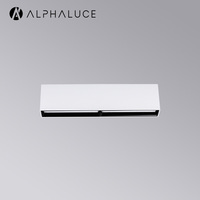 Downlight carré encastré en aluminium 22W, éclairage mural linéaire fixe, downlight LED pour plafond