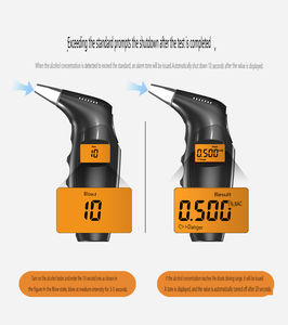 Testeur respiratoire haute sensibilité à affichage numérique LED, version vocale, mini testeur d'alcool <span class=keywords><strong>Ethylotest</strong></span> portable sans contact - Product Image 3