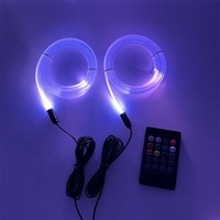 Kit d'éclairage d'ambiance LED pour l'intérieur de la voiture, bande lumineuse RGB à fibres optiques, éclairage néon, lampes décoratives automobiles