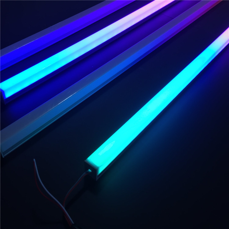 Addressing LED Light SMD 5050 12V 72LED/m Programmable Pixel Chasing Flowing RGB Intelligent Hard Light Strip for Landscape