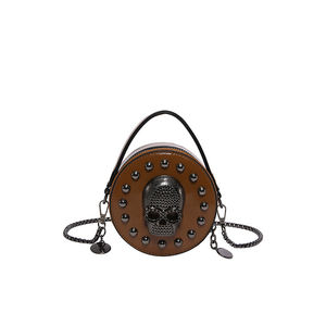 Sac messager pour femme en PU de haute qualité. Avec décoration en chaîne. Sac à main de luxe de créateur.5168 - Product Image 3