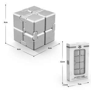 無制限の亜鉛合金アルミニウム合金ミニマジックキューブ大人用減圧合金フィンガートイ多様なストレス解消グッズ - Product Image 1