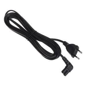 Cord Cable Lead for TV Printers Cameras PS4 PS3 1m/2m/3m/5m EU 2-prong to Figure 8 C7 Right Angled EU Euro AC Power