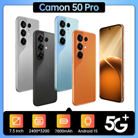 Smartphone Camon 50 Pro 5G de haute qualité, écran OLED HD 7,3 pouces 120 Hz, processeur Deca Core, 16 Go + 1 To, 108 MP, CDMA LTE, double SIM, Android