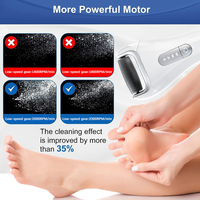 Ponceuse électrique professionnelle pour pieds, lime à ongles électrique, outil de suppression des callosités, 3 têtes de rouleaux, support de base