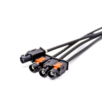 Cable RG174 4 en 1 Mini-FAKRA Z-Code Hembra a 4 FAKRA A-Code Macho para Cámara Automotriz y GPS