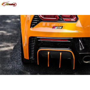 Diffuseur arrière de voiture KR Style fibre de carbone CF lèvre de pare-chocs arrière pour <span class=keywords><strong>Chevrolet</strong></span> <span class=keywords><strong>Corvette</strong></span> C7 Z06 2014-2017 - Product Image 5