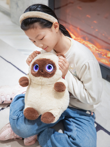 Robot Mascota Inteligente con IA, Juguete Interactivo con Compañía Emocional, Control Táctil y por Voz Multilingüe, Ojos LCD, Mascota de Escritorio Inteligente para Niños - Product Image 3