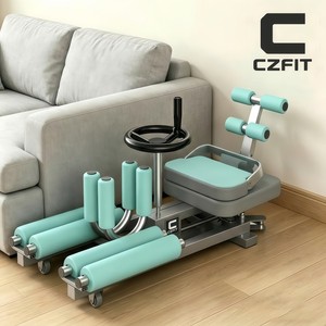 Estirador de Piernas para el Hogar con Rodillos Silenciosos, Entrenador de Yoga y Pilates con Marco de Acero y Respaldo Ergonómico, Plegable para Gimnasio en Casa - Product Image 6