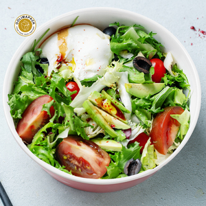 OOLIMA Ensaladera de <span class=keywords><strong>melamina</strong></span> personalizada redonda para la escuela para restaurante - Product Image 1