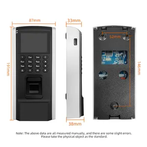 Parmak izi erişim kontrolü katılım entegre makine parmak İzi Swipe kart yumruk katılım ofis ana USB Disk indir