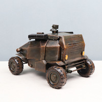 Regalo personalizado, decoración de barra de oficina en casa, modelo militar de Metal hecho a mano, modelo de vehículo blindado a escala Retro