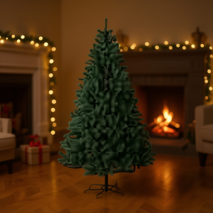 Homeera Artificial Christmas Tree 6 Ft Pine Green Indoor Standing Easy Installation No Lights Included - Product Image 2