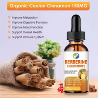 Ausreson OEM Berberine HCl Liquide 60ml – Complément de Gouttes de Berbérine pour le Soutien du Système Immunitaire, Digestif et Cardiaque