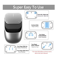 Souris d'ordinateur sans fil rechargeable tout-en-un BT, souris laser détachable, pavé tactile AI, étanche, pour le jeu, l'enregistrement, ChatGPT