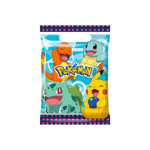 Sacs cadeaux en plastique pour fête Pokémon, 16.2x23.4cm, 8 pièces, emballage cadeau d'anniversaire imprimé en 4 couleurs pour les âges 2-4 ans - Product Image 3