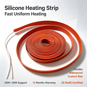 Bande chauffante en caoutchouc de silicone haute efficacité, élément chauffant pour tuyau, anti-gel, isolation thermique pour pipeline industriel - Product Image 4