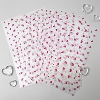 Papier d'emballage à motifs de lettres, papier d'emballage pour bouquet de fleurs, papier d'emballage doublé de papier de pêre des neiges, papier d'emballage cadeau DIY