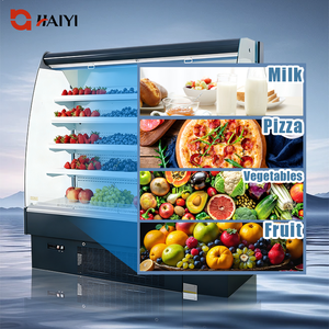 Enfriador Comercial de Exhibición Abierta con Control Digital de Temperatura para Refrigeración de Supermercados - Product Image 5