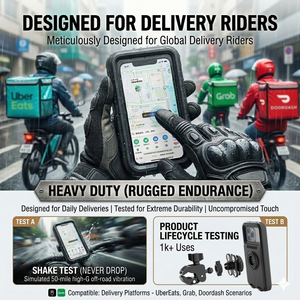 Supporto Impermeabile per <span class=keywords><strong>Telefono</strong></span> da <span class=keywords><strong>Moto</strong></span>/Bici con Schermo Touch e Montaggio su Manubrio - Product Image 1