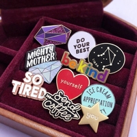 Épingles de revers personnalisées en métal, sans minimum de commande, avec logo d'entreprise, badges mignons, broches, épingles de revers rigides ou souples, épingles en émail de dessin animé