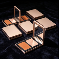 Nouvelle Arrivée - Palette de Maquillage Vegan Pressée : Illuminateur, Paillettes Corporelles et Poudre de Contour Visage Waterproof