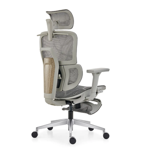 Chaise de bureau ergonomique avec hauteur réglable, design pivotant, soutien lombaire en maille moderne pour le bureau et l'école - Chaise de direction - Product Image 4