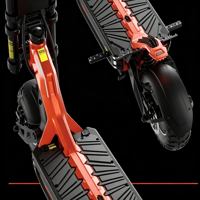 Scooter électrique HOOGA Daytona 4000W à double moteur, 72V 40Ah, 120 km/h, autonomie de 100 km, motos tout-terrain pour adultes, frein à disque hydraulique