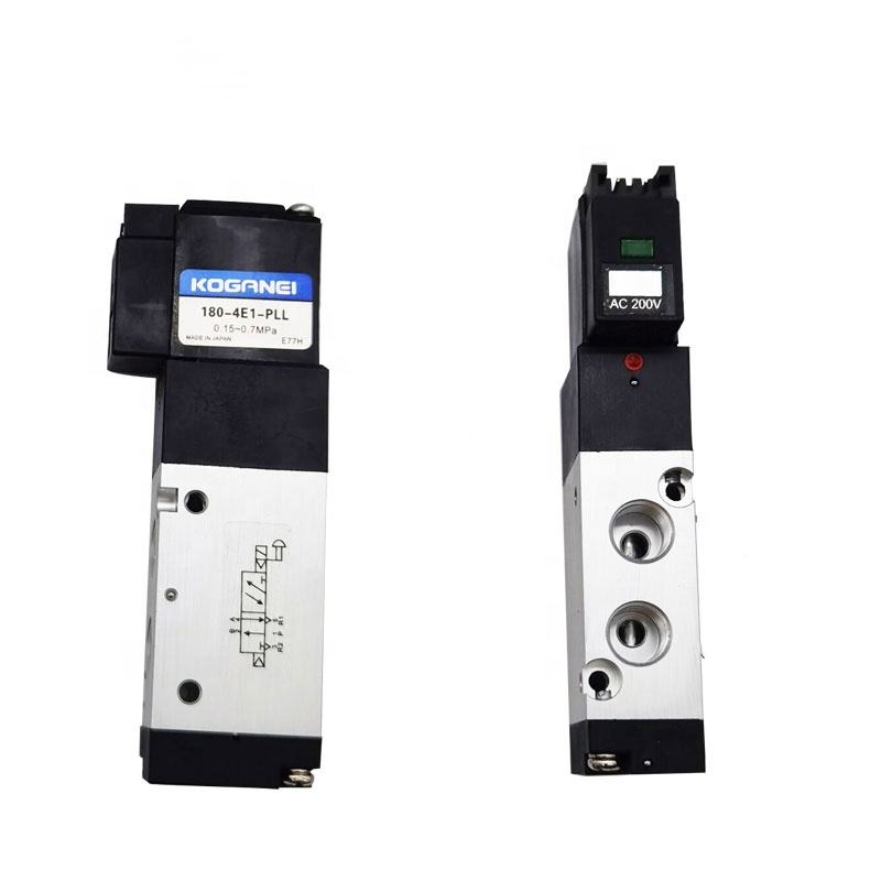 Original Koganei 2-Way Solenoid Valve 180-4E1-PLL, AC/DC 24V