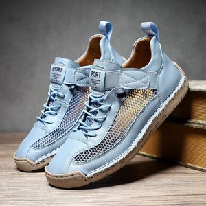 Baskets bicolores blanches pour femme Printemps 2026 en cuir véritable confortables respirantes décontractées style Forrest Gump - Product Image 4