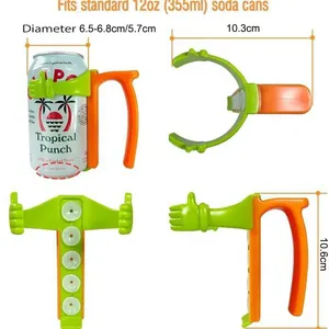 Wholesale Soda Can Leak-proof Cup Lid Straw Holder Reusable Home Party Outdoor Picnic Beer Drinking Accessories <b>Drinkware</b> Items - Product Image 3