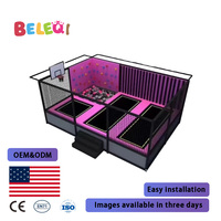 Sistem Permukaan Impak Terintegrasi Drainase Taman Trampolin Modular Tahan Cuaca untuk Fasilitas Rekreasi Publik