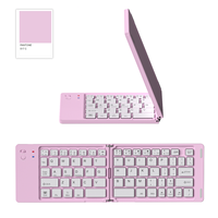 Mini clavier à ciseaux silencieux sans fil rechargeable Slim pour tablette d'ordinateur portable