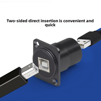 Câble d'imprimante USB 2.0 20 Type B vers Type B, module réseau à passage double sans soudure