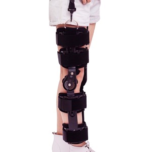Adjustable Knee Brace With Locking <b>Hinge</b> For Post Surgery Recovery Support Thigh And Calf Fixation One Size Fits All - Product Image 1