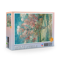 Puzzle créatif de 1000 micro-pièces en papier, motif floral Van Gogh, format de poche, cadeau de voyage, jouet éducatif