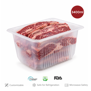 Plateau en PP blanc de qualité alimentaire fabriqué en Chine, plateaux en plastique PP pour l'emballage de la viande et des aliments - Product Image 2