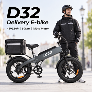 จักรยานไฟฟ้า OEM D32 รุ่นส่งของ 750W 48V32Ah รับน้ำหนัก 200 กก. เบรกไฮดรอลิก ขายส่งจากโรงงาน - Product Image 1