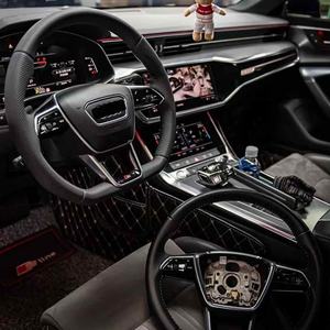 <span class=keywords><strong>Prix</strong></span> de gros volant S6 style plat pour <span class=keywords><strong>Audi</strong></span> A6 S6 <span class=keywords><strong>RS6</strong></span> A7 S7 RS7 C8 (2019-2025) nouveau fond plat en cuir perforé - Product Image 5