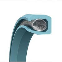 Joint d'étanchéité à ressort OEM en PTFE JPVA pour l'électronique semi-conductrice, les produits chimiques, l'huile et le gaz – Bague d'étanchéité à faible friction usinée, directement de l'usine