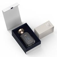 Emballage d'œuvre d'art visuelle : Boîte de parfum de luxe personnalisée avec impression à chaud pour collections haut de gamme