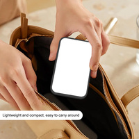 Mini Lampe Selfie Portable Rechargeable avec 3 Températures de Couleur, Clip-on pour Ordinateur, Téléphone, Ordinateur Portable, Fonction Étanche