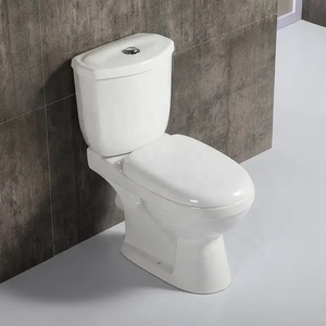 Africa prezzo a buon mercato Toilette in ceramica Hotel casa bagno <span class=keywords><strong>Parma</strong></span> water bianco lavaggio Down P-trap Set servizi igienici in due pezzi - Product Image 2